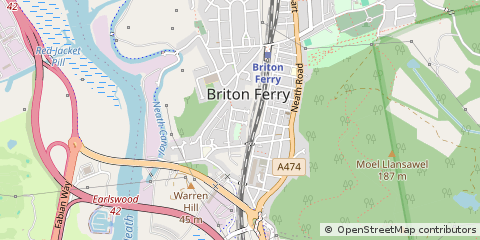 Map of Neath