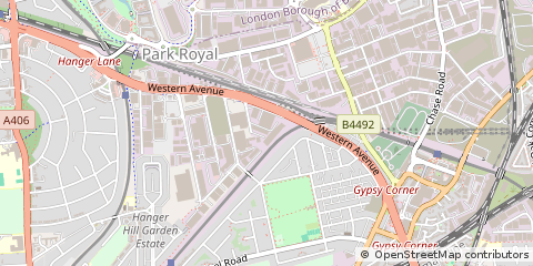 Map of Acton, London