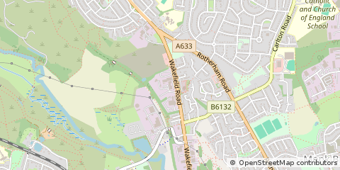 Map of Barnsley