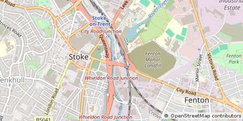 Map of Stoke-on-Trent