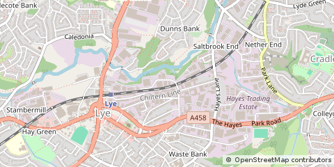 Map of Stourbridge, West Midlands