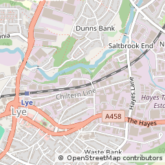 Map of Stourbridge, West Midlands