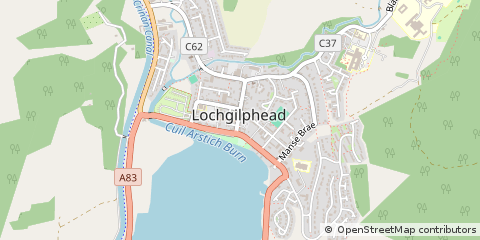 Map of Lochgilphead, Argyll