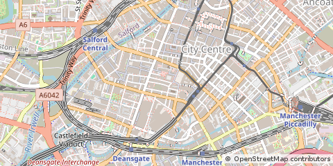Map of Manchester