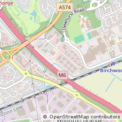 Map of Warrington