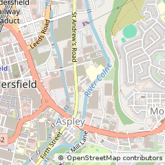 Map of Huddersfield
