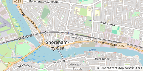 Map of Shoreham-by-SEA