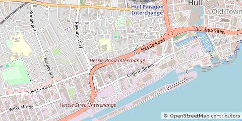 Map of Hull, East Yorkshire