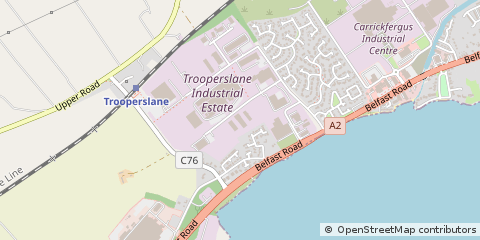 Map of Carrickfergus, County Antrim