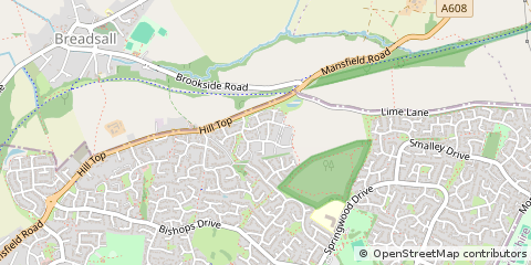 Map of Oakwood, Derbyshire