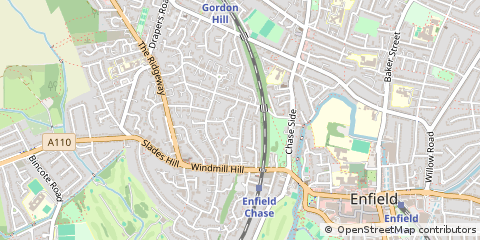 Map of Enfield