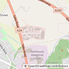 Map of Newcastle, Staffs