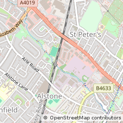 Map of Cheltenham, Gloucestershire