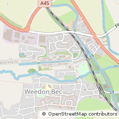 Map of Weedon, Northamptonshire