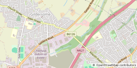 Map of Bradford, West Yorkshire