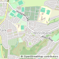 Map of Sheffield, South Yorkshire