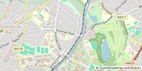 Map of Birmingham, West Midlands
