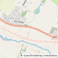 Map of Dereham, Norfolk