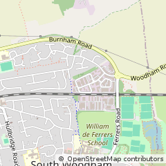 Map of South Woodham Ferrers, Essex