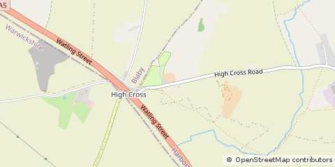 Map of Lutterworth, Leicestershire