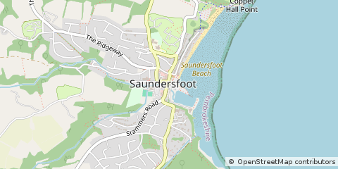 Map of Saundersfoot