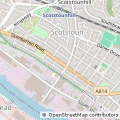 Map of Glasgow, Lanarkshire