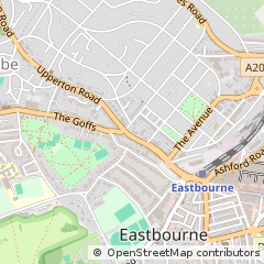 Map of Eastbourne, East Sussex