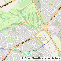 Map of Bonnyrigg, Midlothian