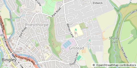 Map of Bingley, West Yorkshire