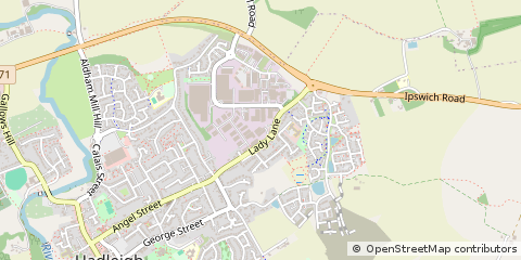 Map of Ipswich, Suffolk