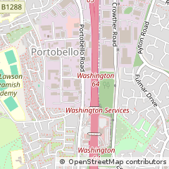 Map of Portobello Road, Birtley, County Durham
