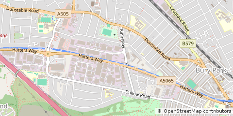 Map of Luton, Bedfordshire