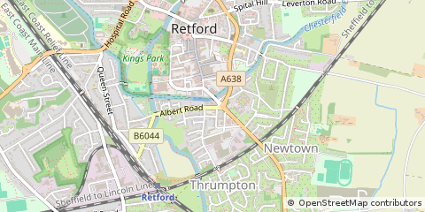 Map of Retford, Nottinghamshire