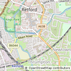 Map of Retford, Nottinghamshire