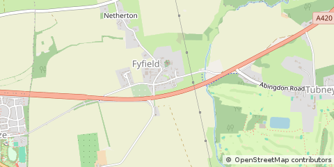 Map of Abingdon, Oxfordshire