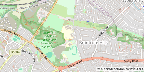 Map of Nottingham, Nottinghamshire