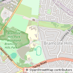 Map of Nottingham, Nottinghamshire