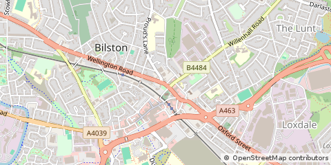 Map of Bilston