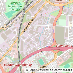 Map of Leeds, Yorkshire