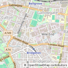 Map of Glasgow, Lanarkshire