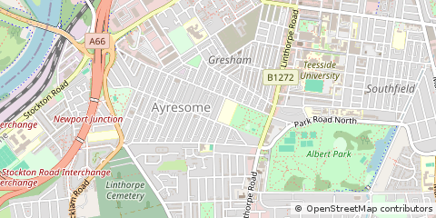 Map of Middlesbrough