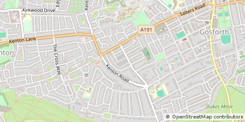 Map of Newcastle Upon Tyne