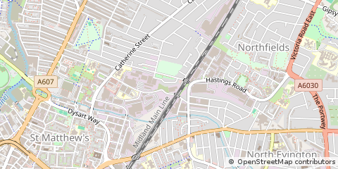 Map of Leicester