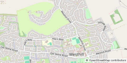 Map of Westhill, Aberdeenshire