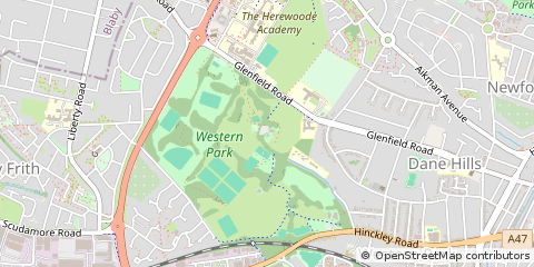 Map of Leicester