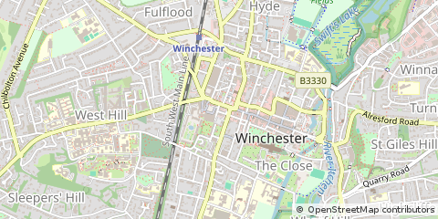Map of Winchester