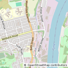 Map of Newcastle Upon Tyne, Tyne and Wear