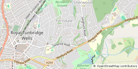 Map of Tunbridge Wells
