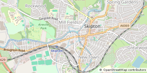 Map of Skipton, North Yorkshire