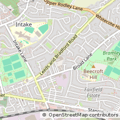 Map of Leeds, West Yorkshire